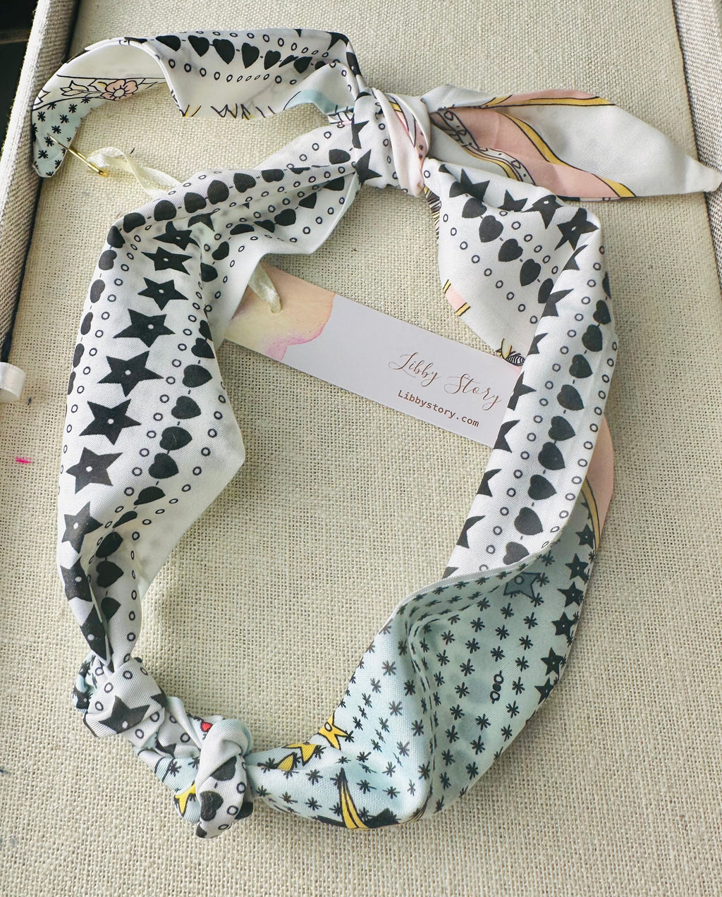 Tie On Scarf Necklace for Clip On Charms