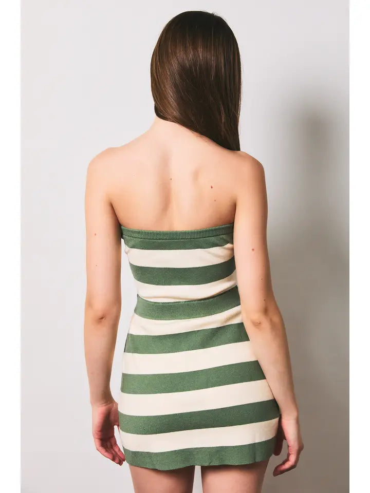 Sweater Tube Dress with Shorts