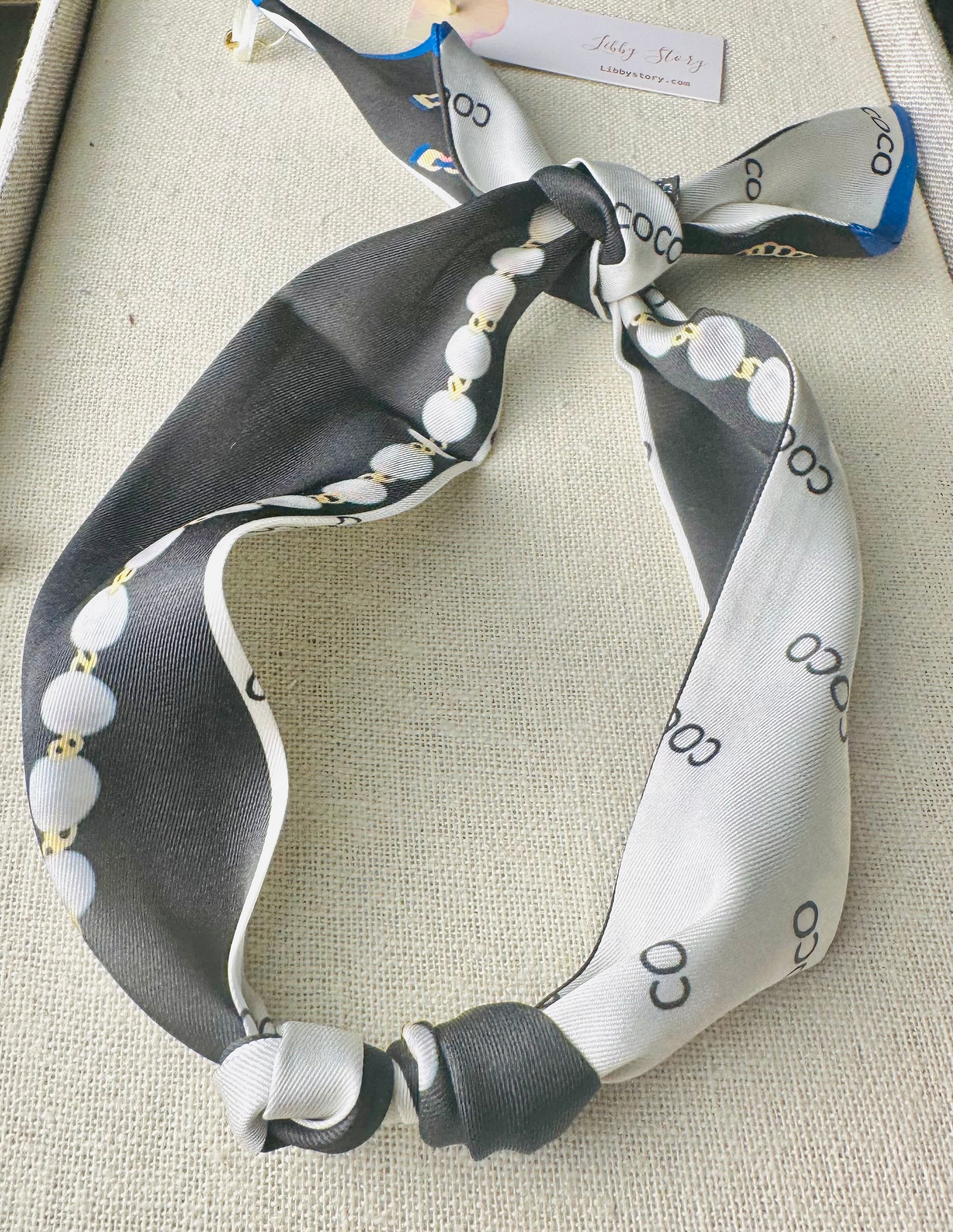 Tie On Scarf Necklace for Clip On Charms