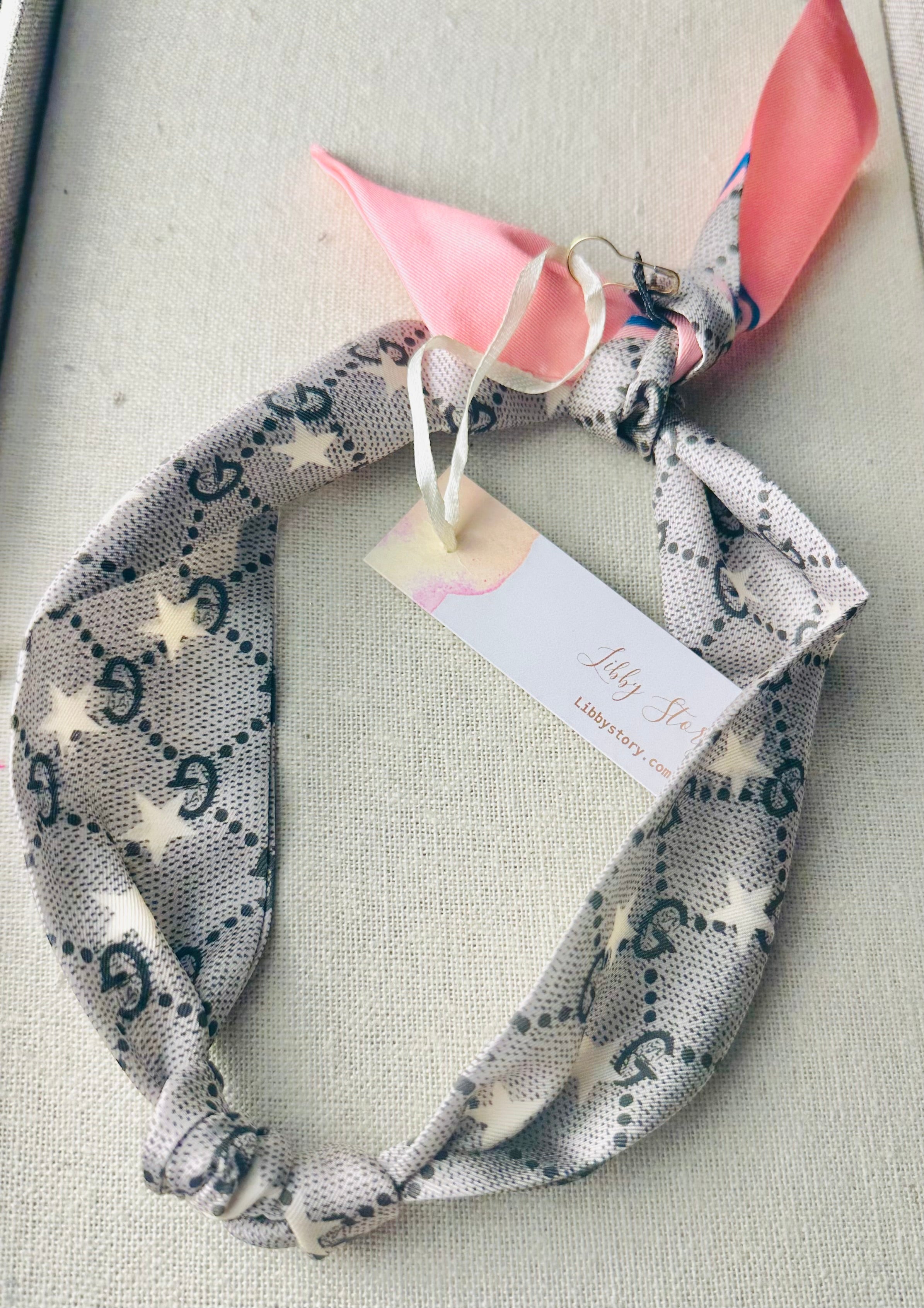 Tie On Scarf Necklace for Clip On Charms