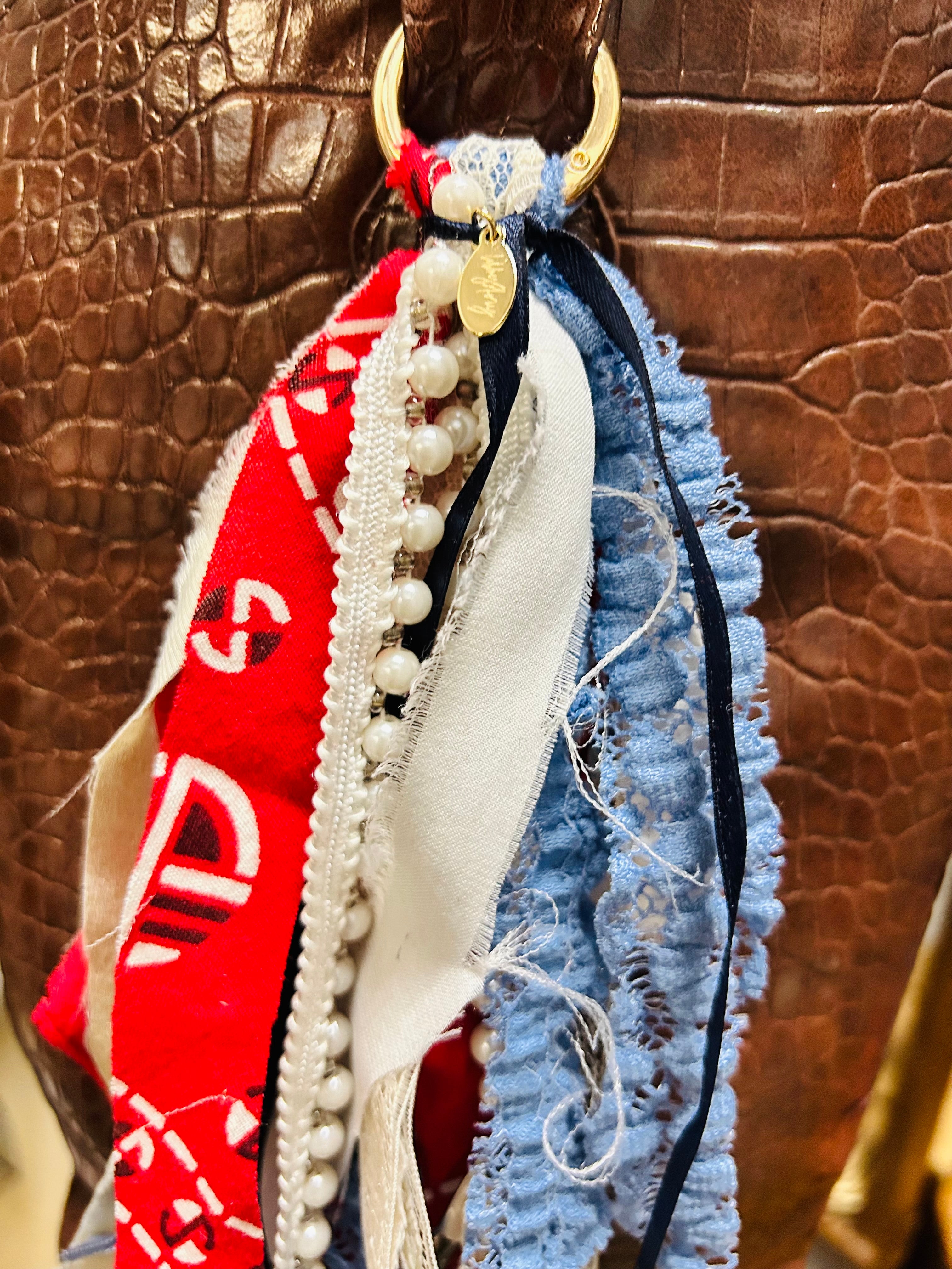 Handmade Medium Fabric Boot Charm