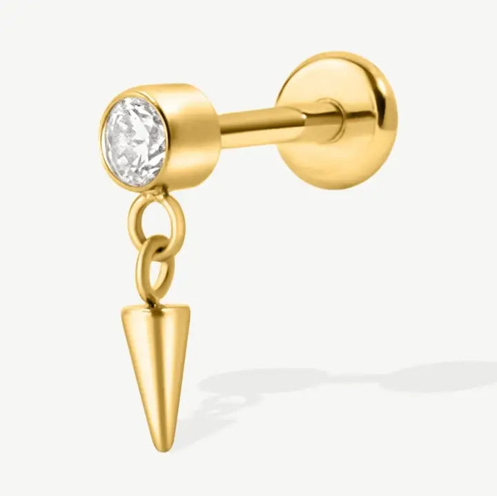 Aiti Spike Dangle Flat Back Stud