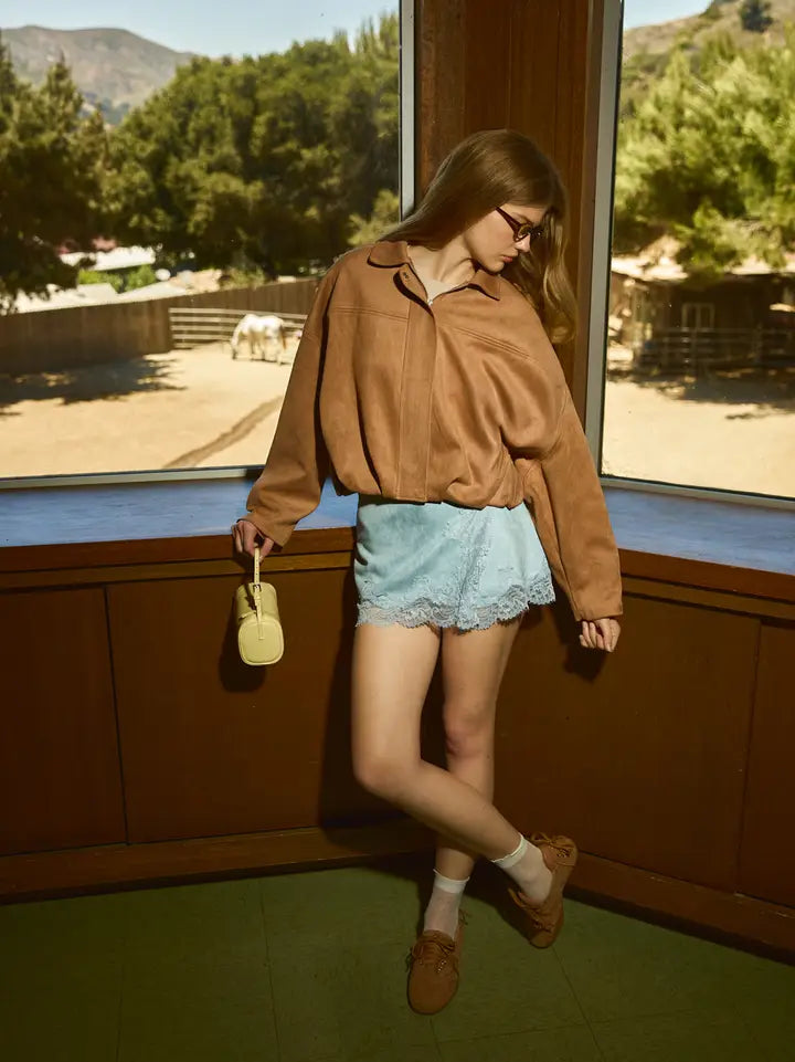 Take Me There Suede Skort