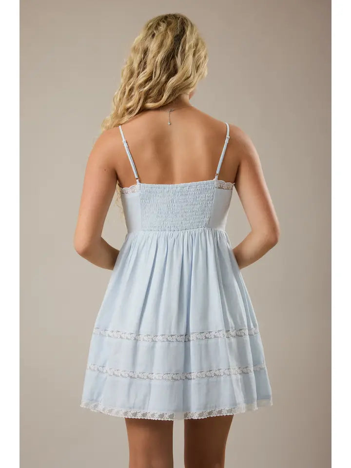 Mini Dress with Trim Detail