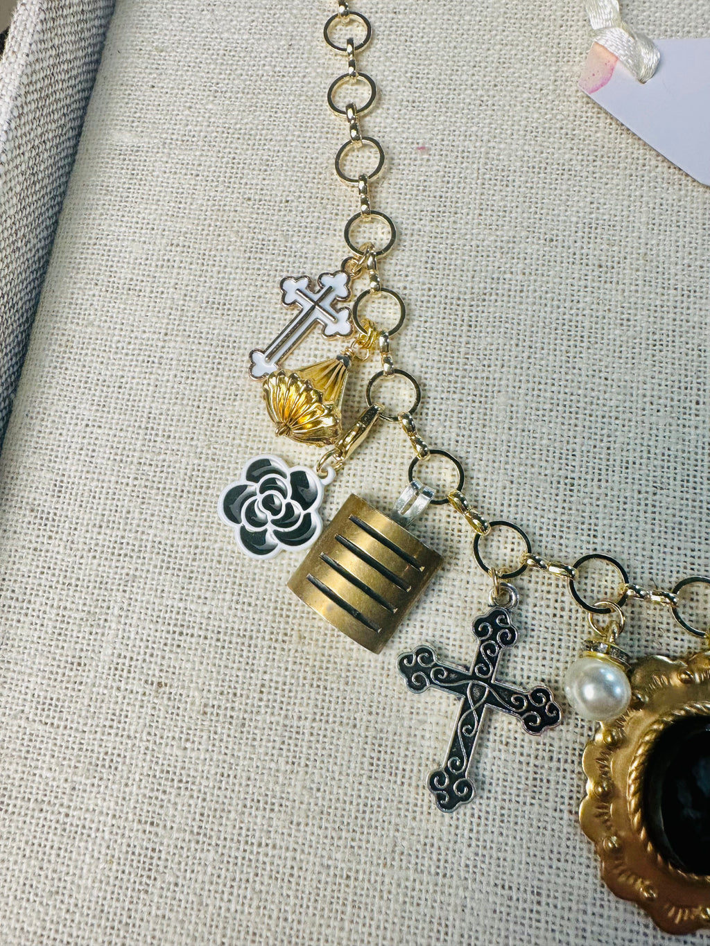 OOAK Cameo Charm Necklace