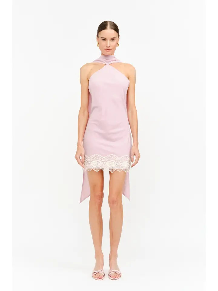 Penny Lace Trim Mini Dress