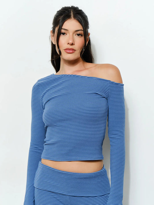 Grady Striped LS Top