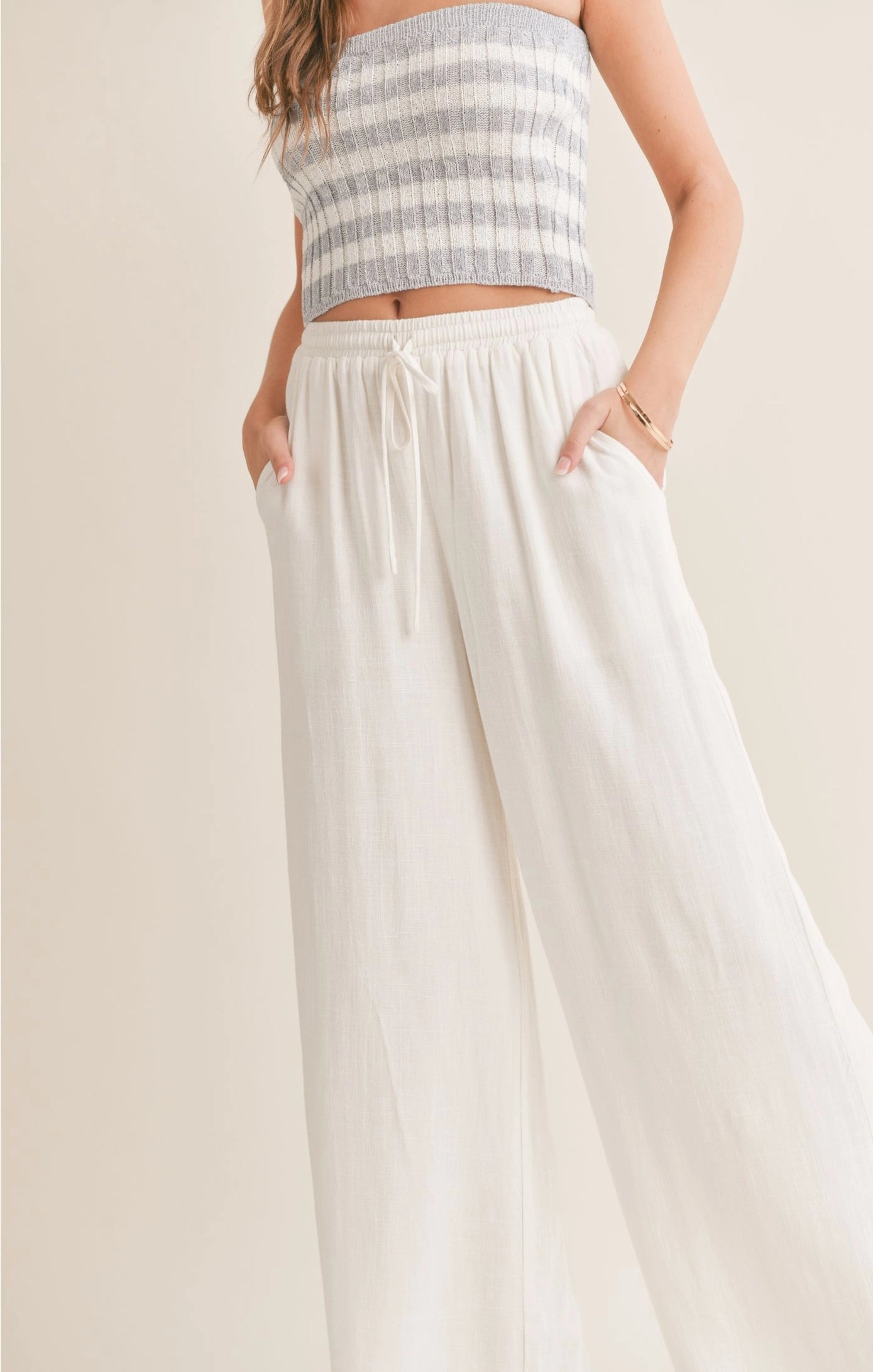Sadie & Sage Sugarloaf Elastic Waist Pant
