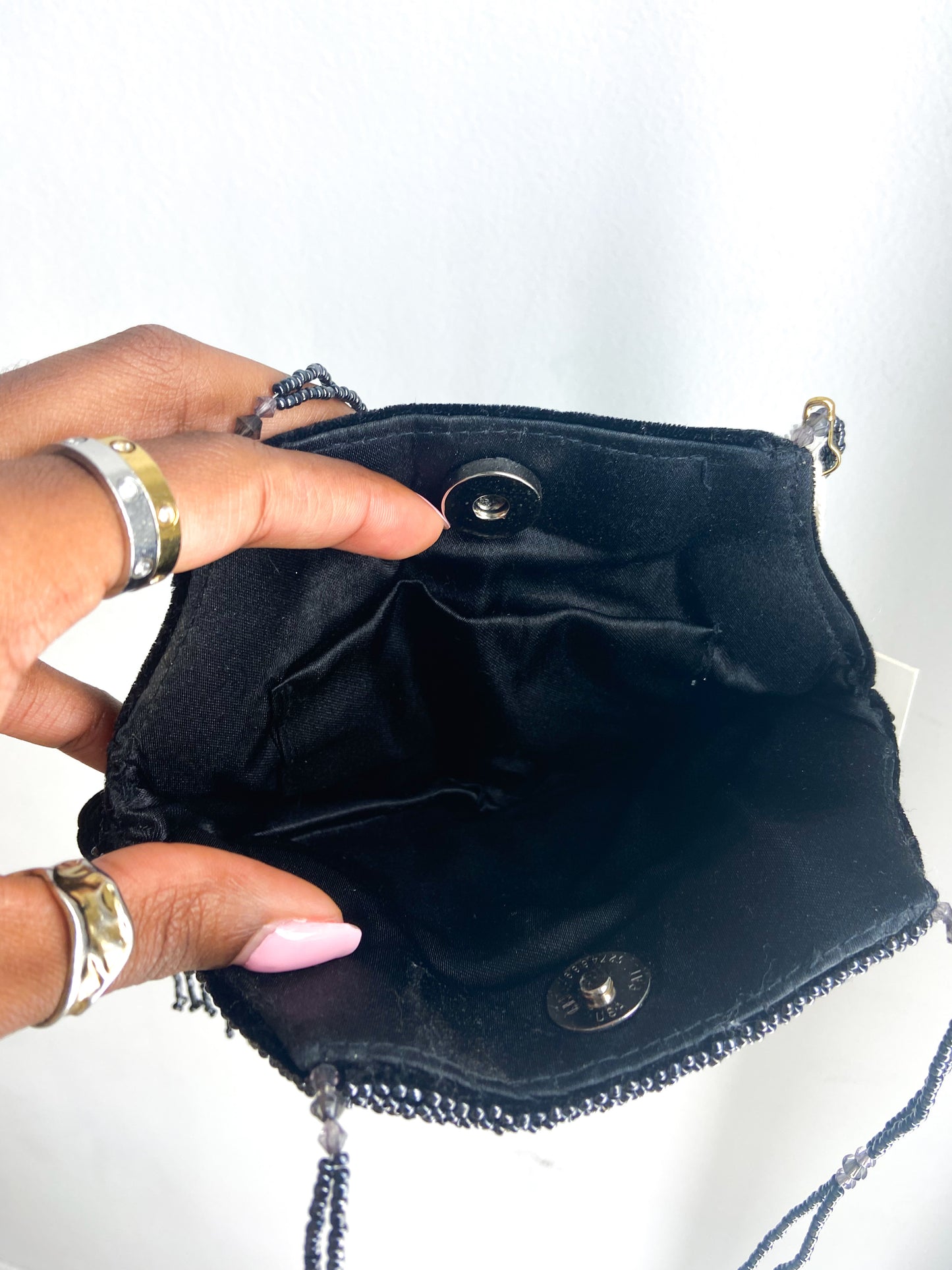 OOAK Vintage Velvet Beaded Evening Purse