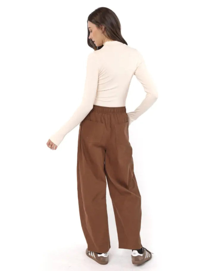 Sadie and Sage Ronan Mock Neck Top with Thumbhole