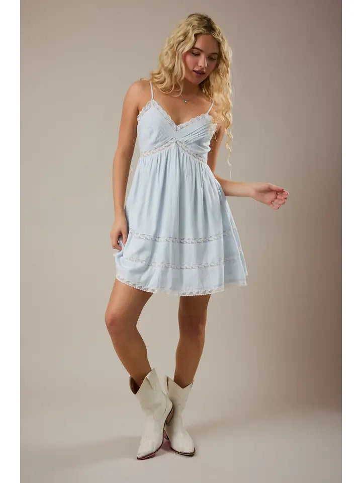 Mini Dress with Trim Detail
