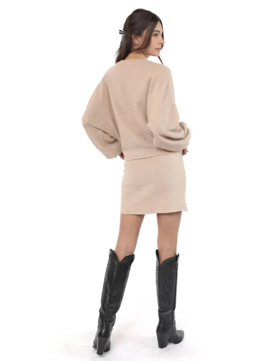 Sadie and Sage On a Stroll Knit Mini Skirt