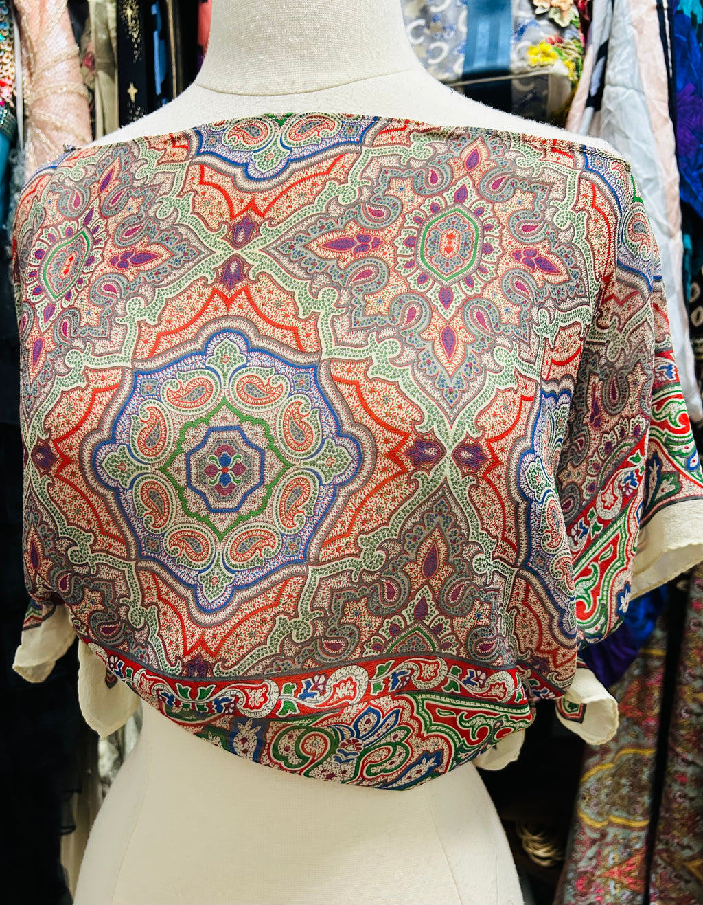 OOAk Vintage Etro Designer Scarf Top