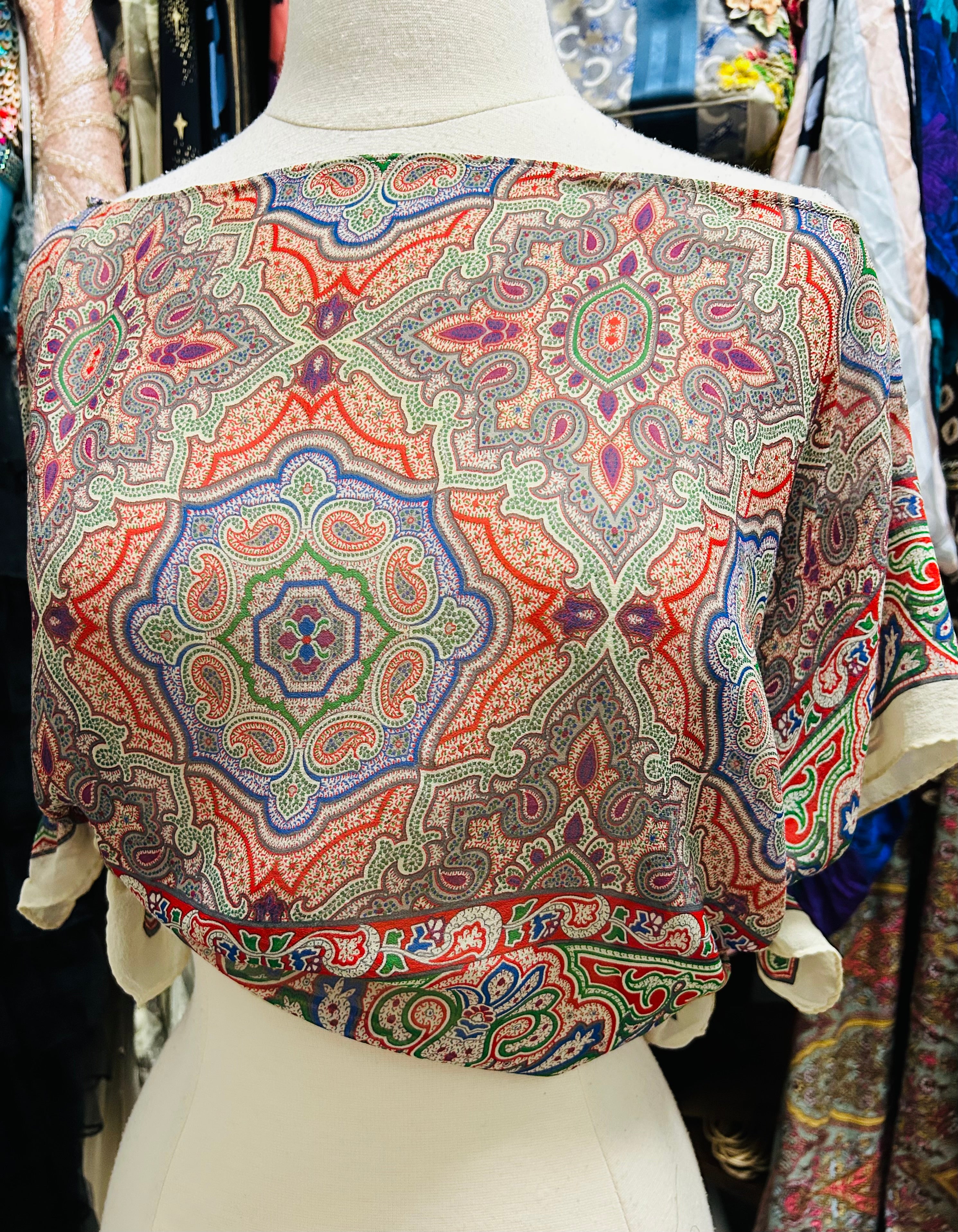 OOAk Vintage Etro Designer Scarf Top