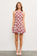 Mustard Seed Tweed Flare Dress