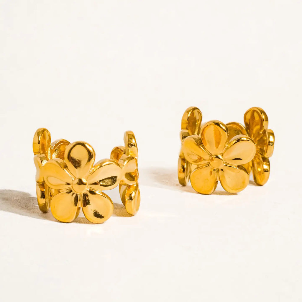 Ayana 18K Floral Ear Cuff