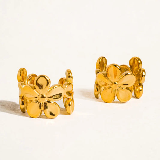 Ayana 18K Floral Ear Cuff