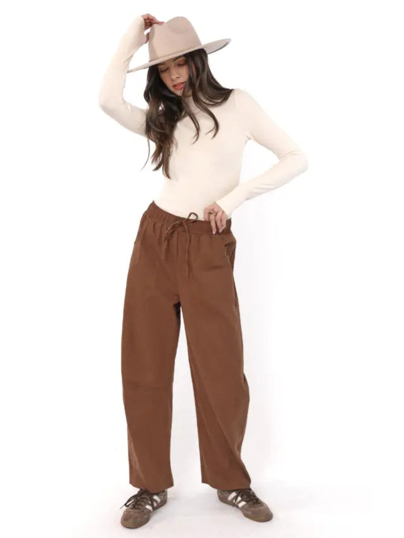 Sadie and Sage Ronan Mock Neck Top with Thumbhole
