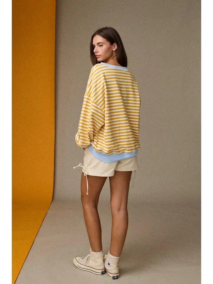 Striped Relaxed Fit Pullover