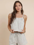 Sadie & Sage Mojave Tie Strap Button Tank