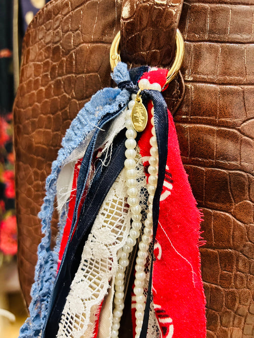 Handmade Medium Fabric Boot Charm