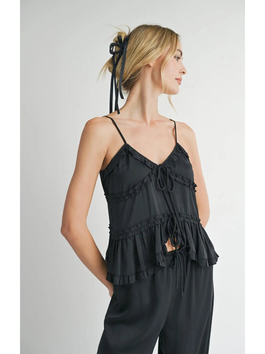 Sadie & Sage Sweet Treat Ruffle Tank Top