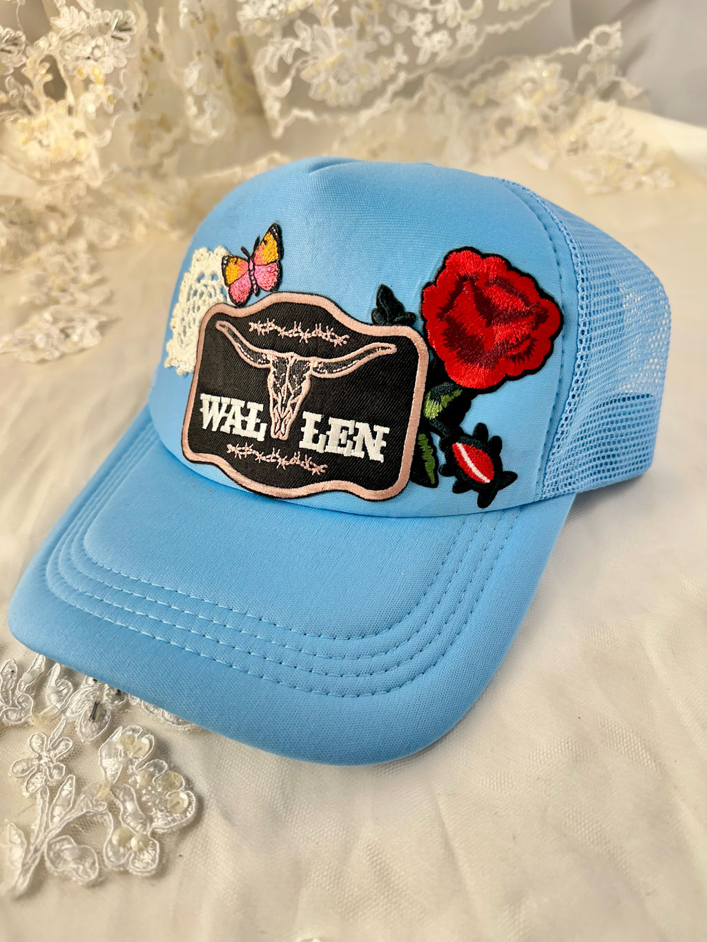 OOAK Wallen + Roses Trucker Hat