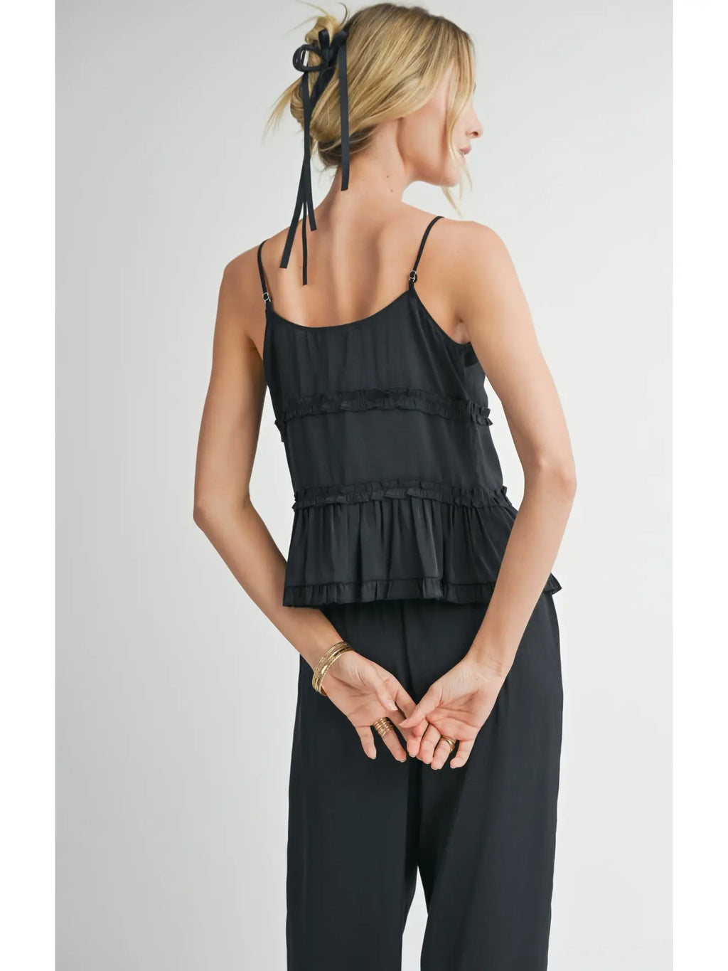 Sadie & Sage Sweet Treat Ruffle Tank Top