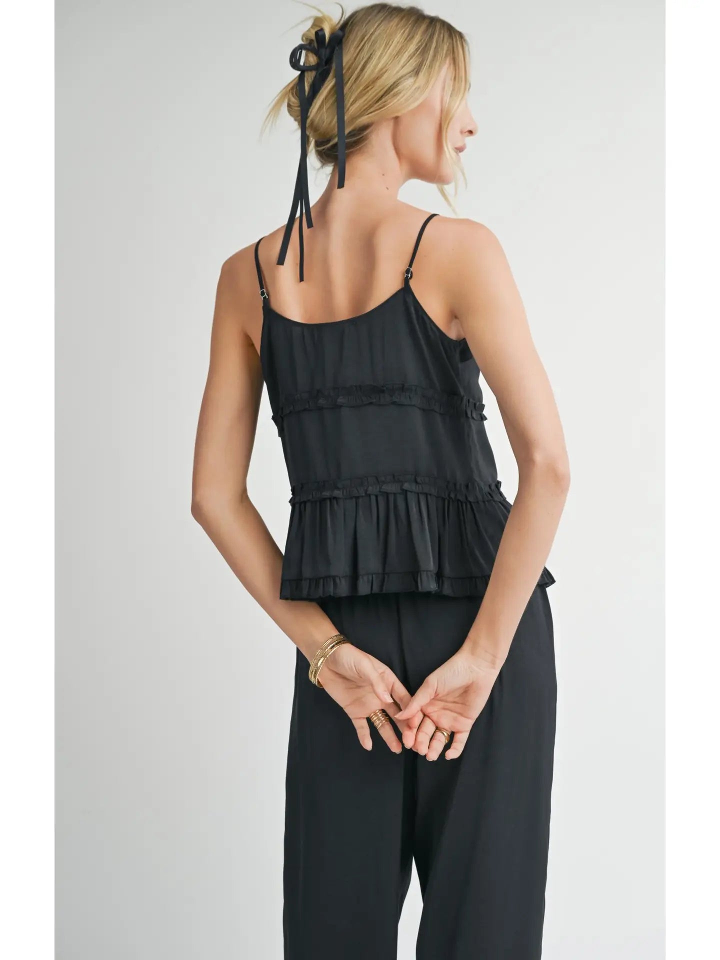 Sadie & Sage Sweet Treat Ruffle Tank Top