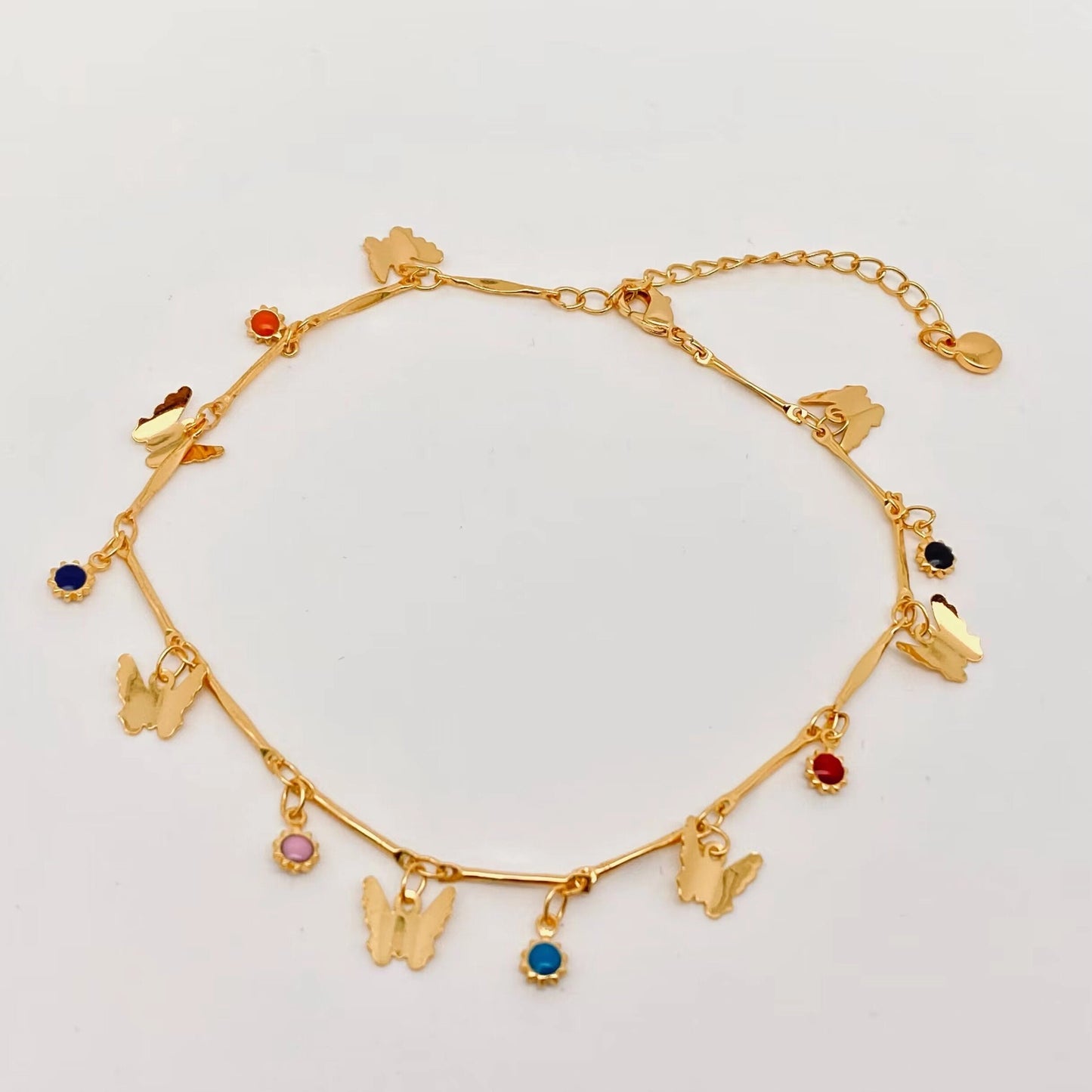 Butterfly Pendant Chain Anklet