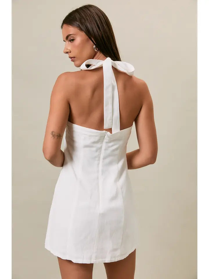 Halter Neck Mini Dress
