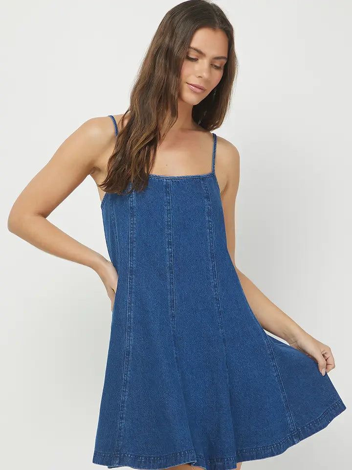 Denim Cami Mini Dress