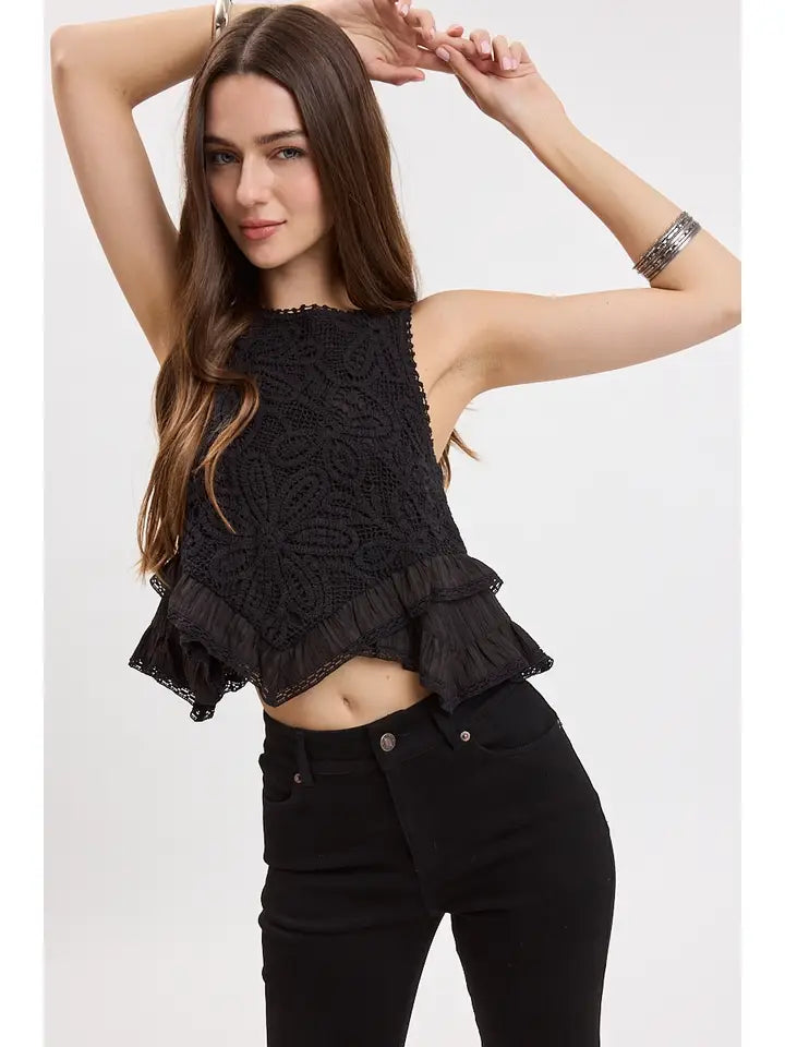 Just the Beginning Embroidered Top