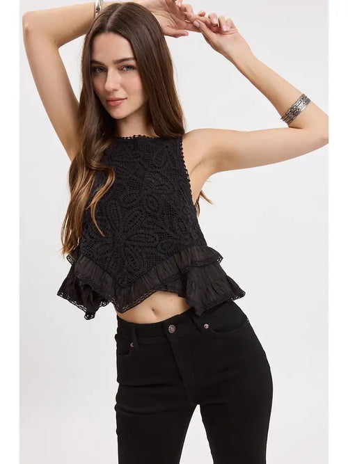 Just the Beginning Embroidered Top