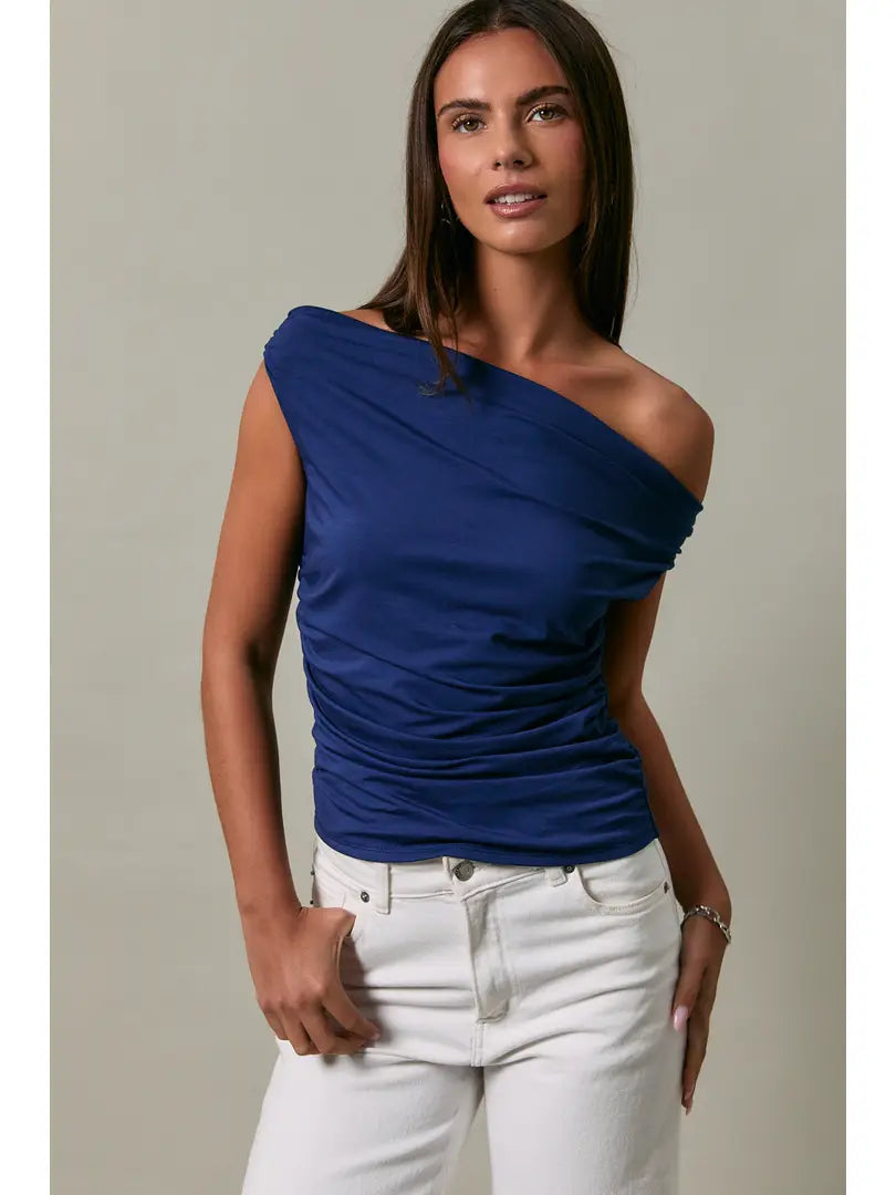 Off the Shoulder Top with Ruching