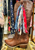 Handmade Medium Fabric Boot Charm