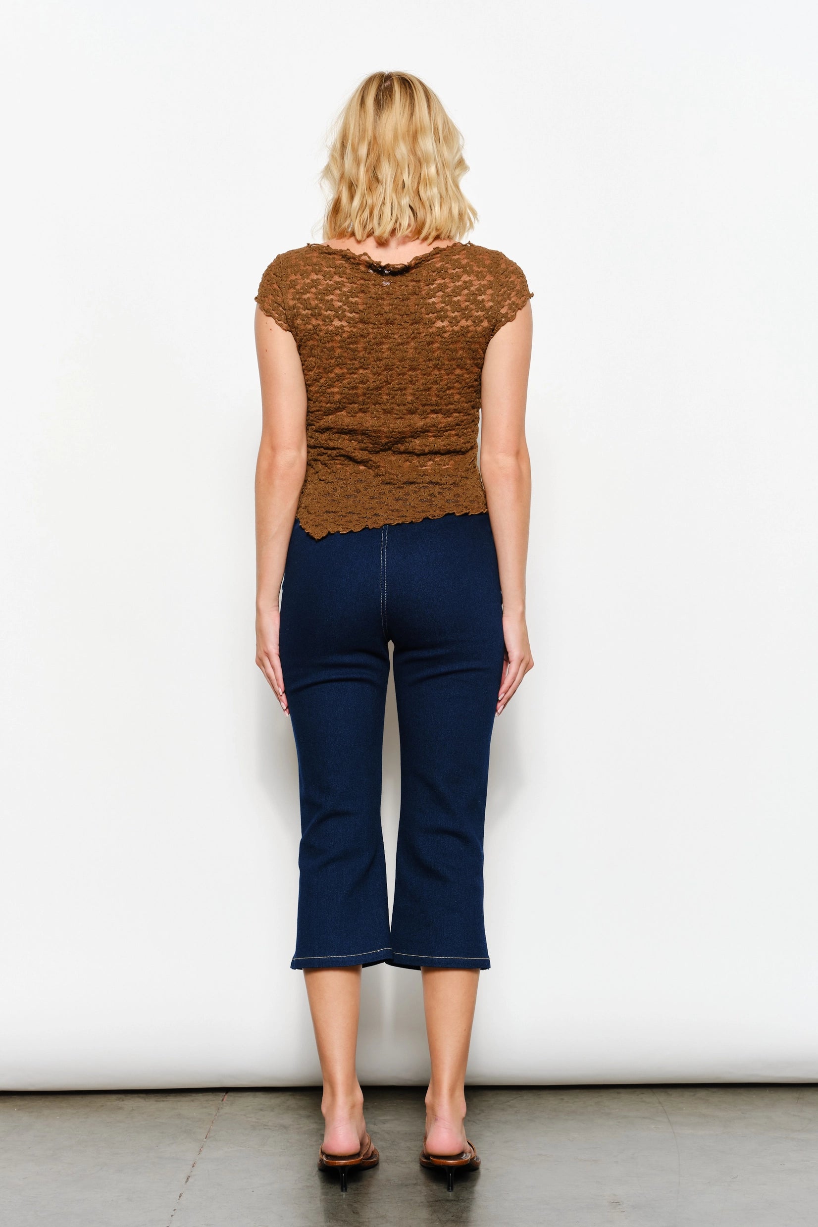 Eleanor Asymmetrical Lace Tee