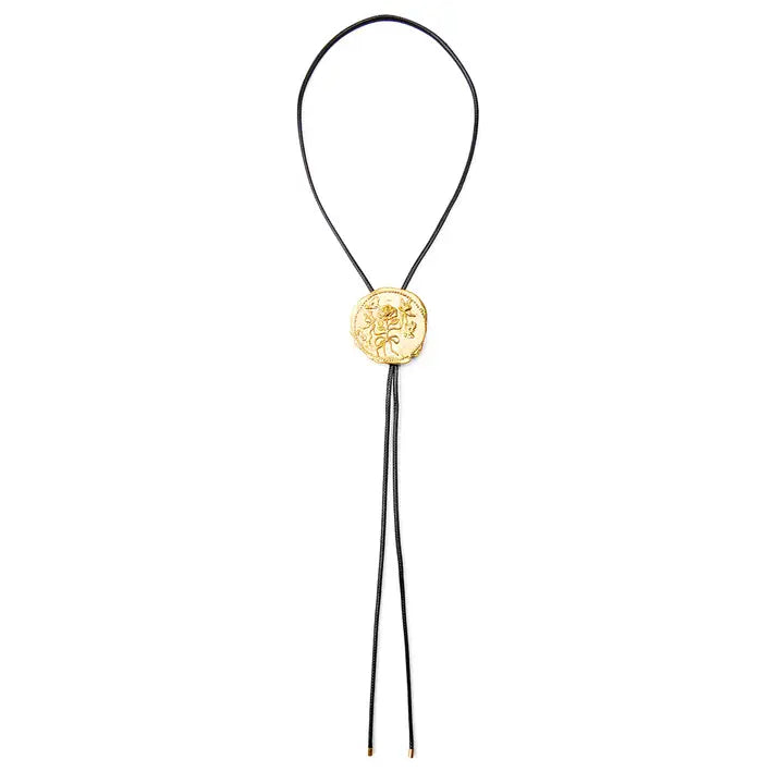Western Cowboy Style Vintage Rose Adjustable Necklace