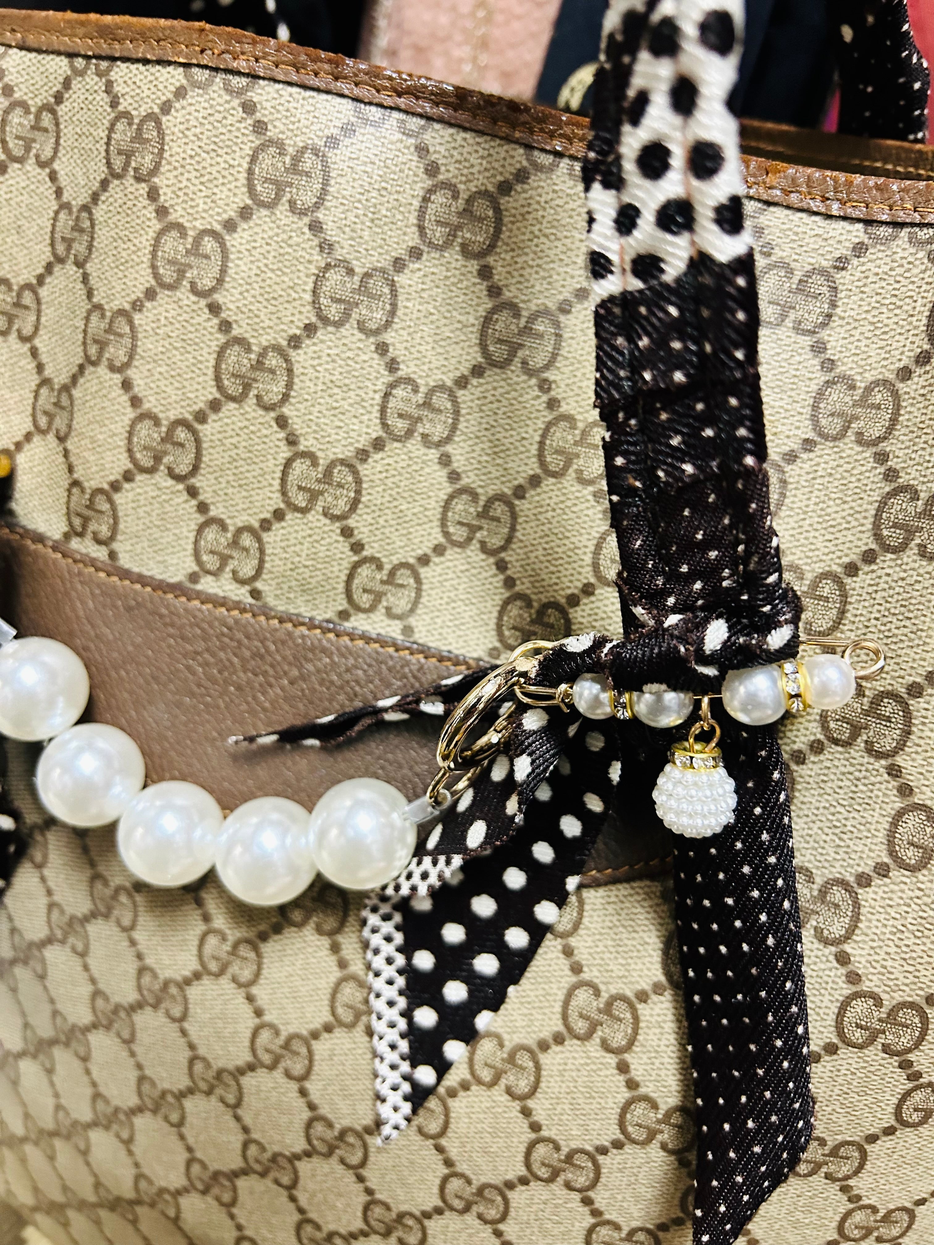 OOAK Authentic Vintage Dotted Handles Gucci Bag