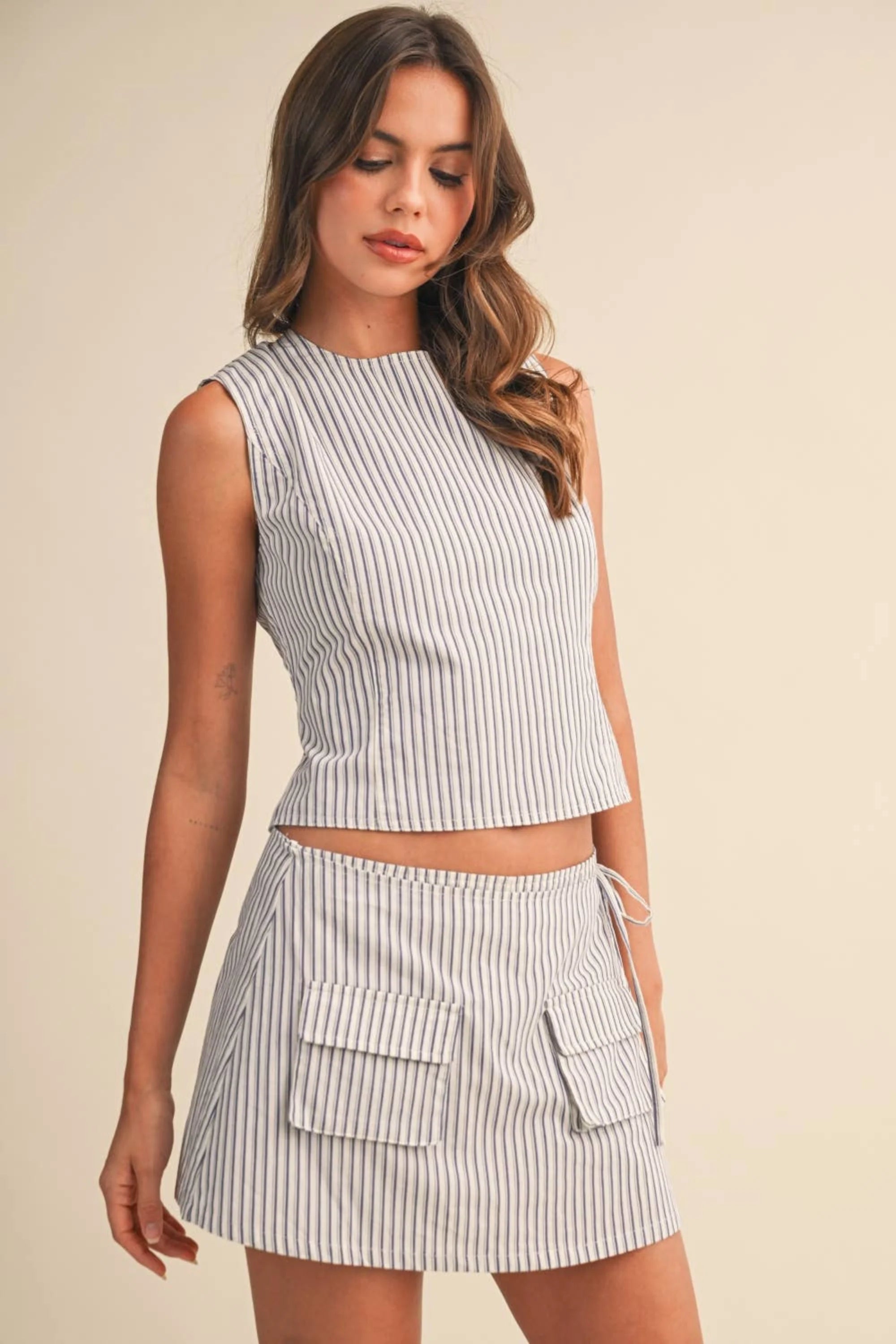 Striped Skort