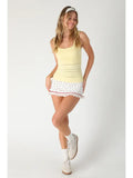 NikiBiki Lace Textured Square Tank Top