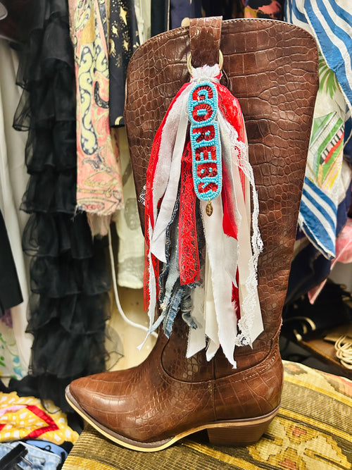 Handmade Go Rebs Bag/Boot Charm