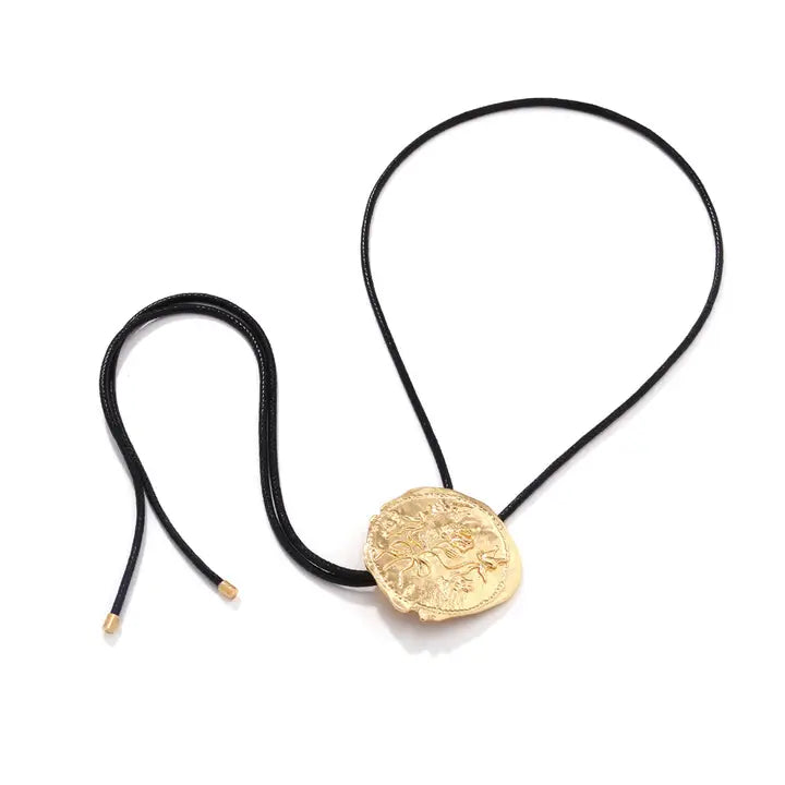 Western Cowboy Style Vintage Rose Adjustable Necklace