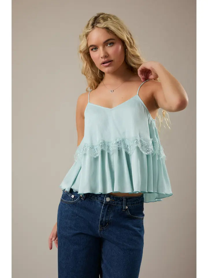 Lace Trim Camisole Top