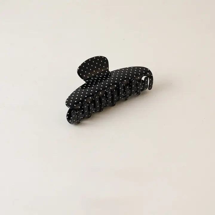 Stylish Polka Dot Half-Moon Arc Hair Claw