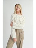 Sage the Label Selena Diamond Pointelle Sweater