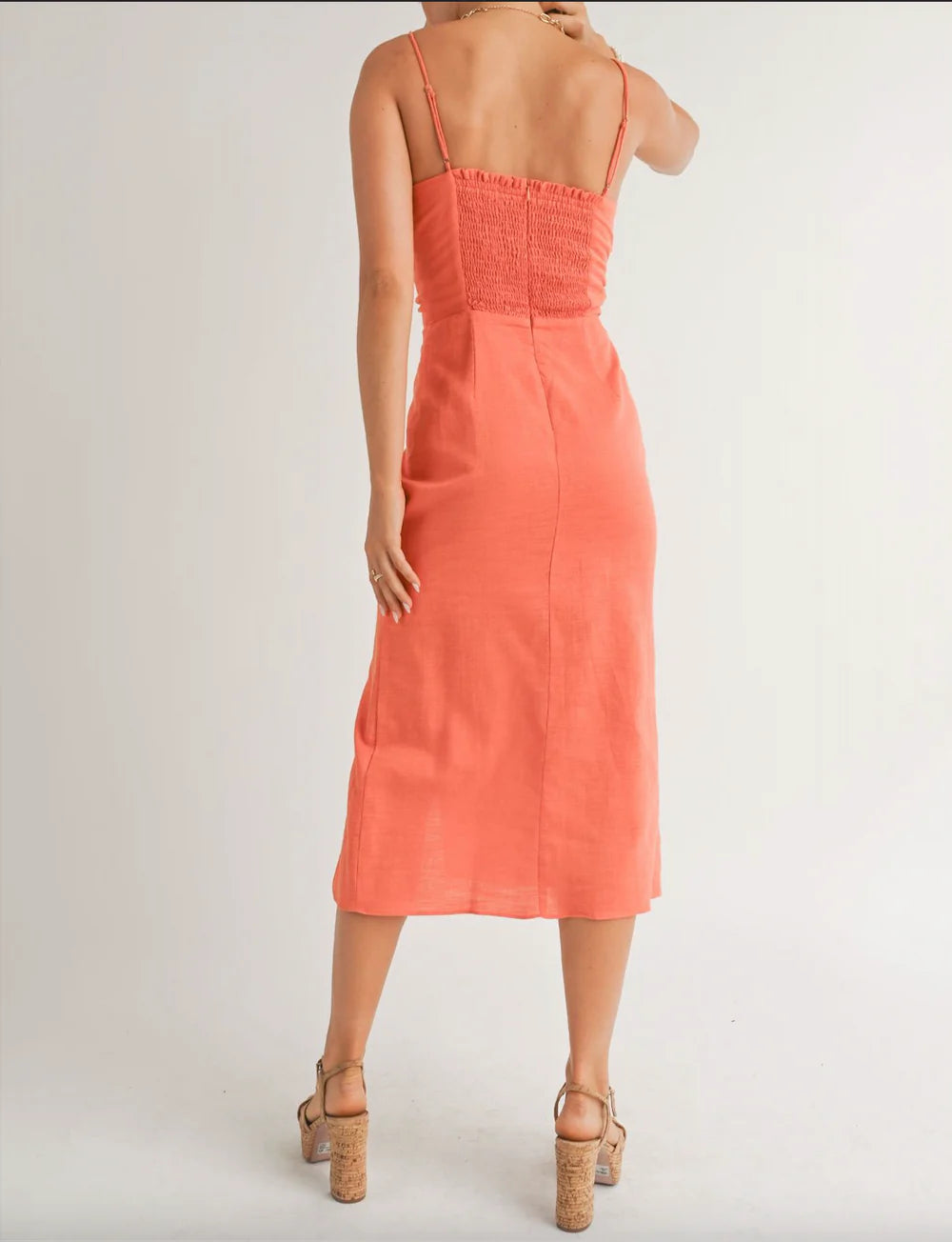 Sadie & Sage Roam Around Cutout Midi Dress