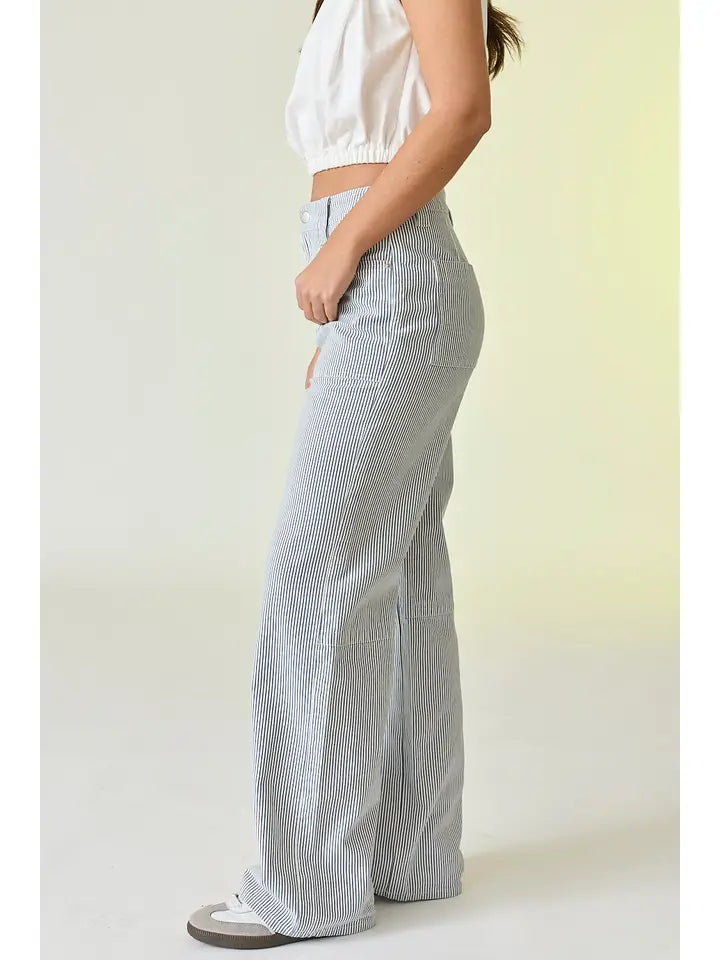 Kylie Pinstripe Pants