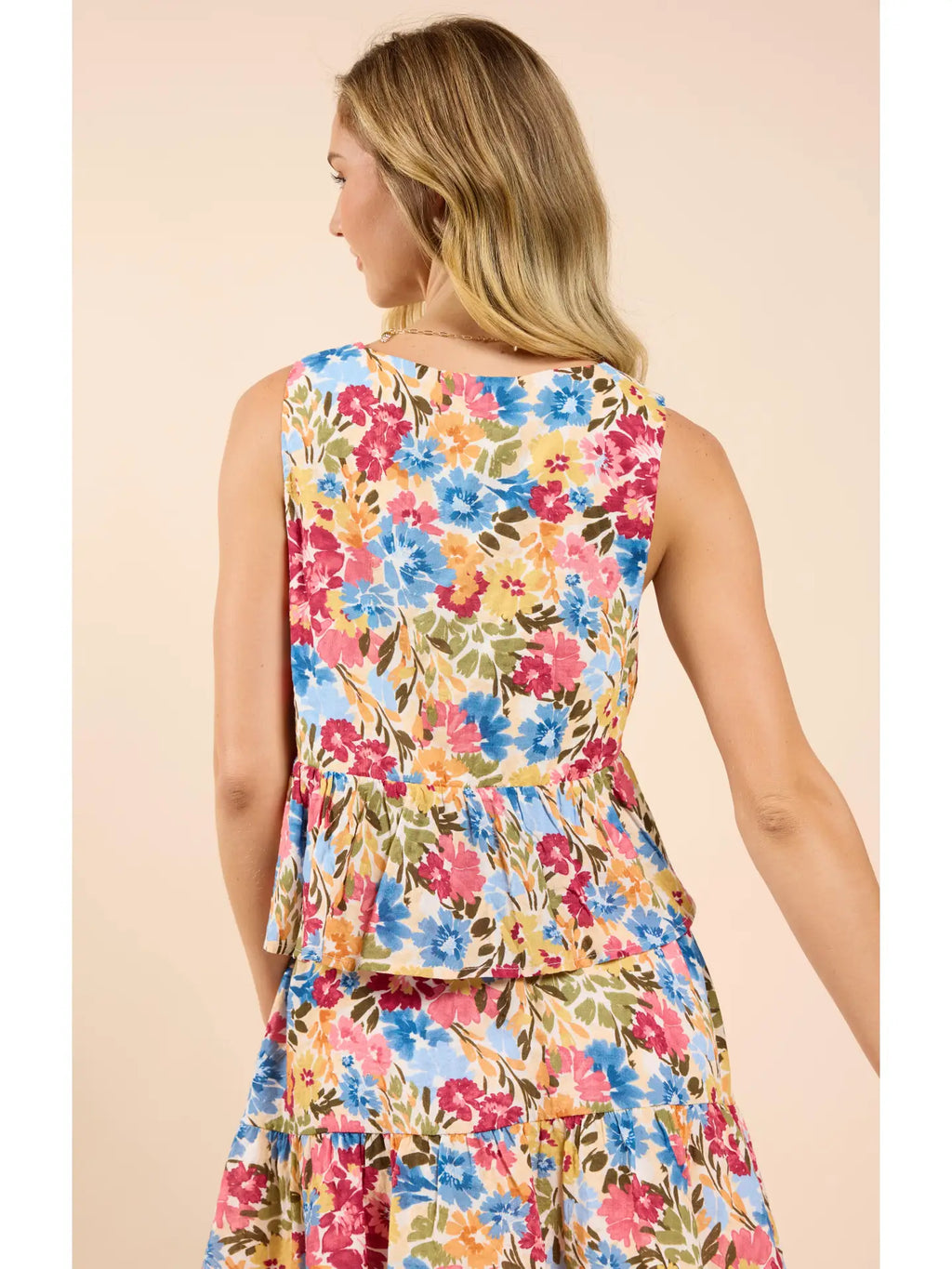 Sadie & Sage Nature's Palette Flowy Tank Top