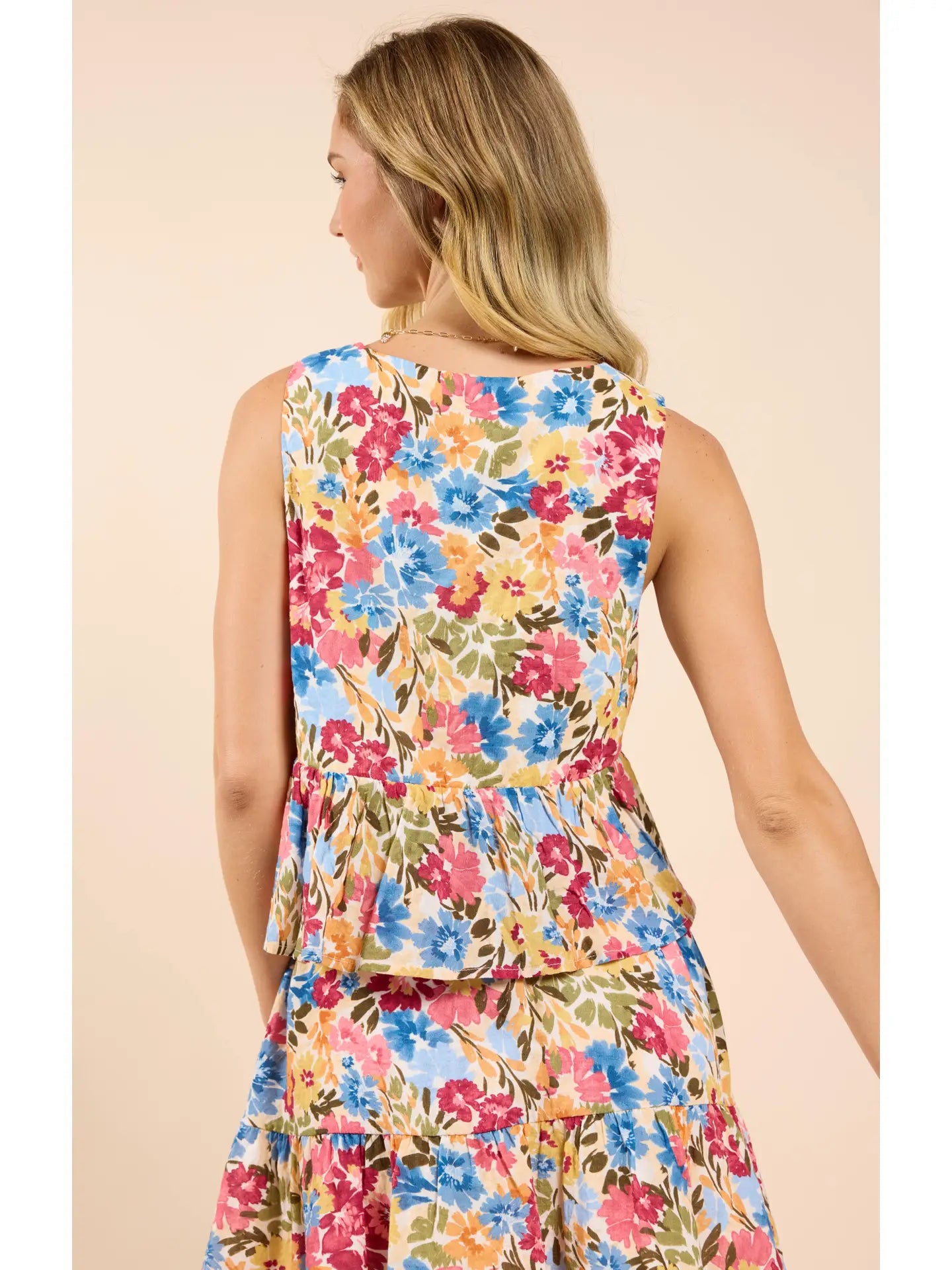 Sadie & Sage Nature's Palette Flowy Tank Top